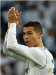  ??  ?? Real Madrid’s Cristiano Ronaldo