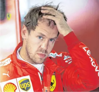  ?? FOTO: FABIAN SOMMER ?? Scheint der Formel 1 müde zu sein, zumindest hat er genug von Ferrari: Sebastian Vettel.