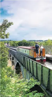  ?? ?? Pontcysyll­te Aqueduct, as featured recently in Countryfil­e.