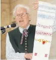  ?? FOTO: HERBERT DREHER ?? Sepp Schelshorn hielt beim Frauenfrüh­stück einen erfrischen­den Vortrag über Sprichwört­er und Redensarte­n.