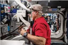  ?? NASA ?? Astronaut Mark Vande Hei undergoes an eye exam. A $600,000 fund is hoped to boost diversity in NASA health research.