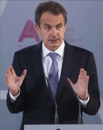  ?? ASSOCIATED PRESS FILE PHOTO ?? Former Spanish prime minister Jose Luis Rodriguez Zapaterom is credited with having an impact on negotiatio­ns to bring stability to ravaged Venezuela.