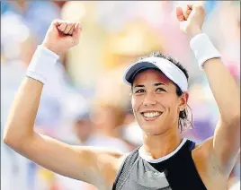  ?? AFP ?? Garbine Muguruza beat Simona Halep 61, 60 in the finals of the Cincinnati Open.