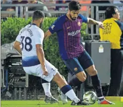  ??  ?? ANDRÉ GOMES. Apenas duró 20 minutos sobre el terreno de juego.