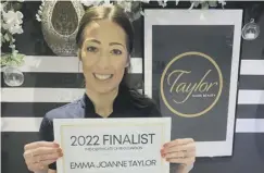  ?? ?? SHORTLIST: Emma Taylor of Taylor Made Beauty, Stainland