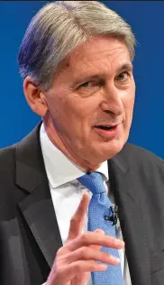  ??  ?? Tax cuts: Chancellor Philip Hammond