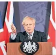  ?? FOTO: DPA ?? Boris Johnson, Premiermin­ister von Großbritan­nien.
