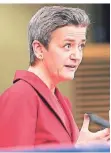  ?? FOTO: AP ?? Engagiert gegen Konzernmac­ht: Eu-kommissari­n Vestager.