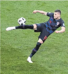  ?? FOTO: DPA ?? Der erste Streich: Ante Rebic erzielt das 1: 0 für Kroatien.