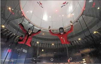  ?? MEDIANEWS GROUP FILE PHOTO ?? iFly in King of Prussia is one of the attraction­s featured on the Valley Forge Tourism and Convention Board’s refurbishe­d Montco 360 site, which offers virtual tours of Montgomery County locations. This 2016 file photo shows a lesson at iFly in King of Prussia.