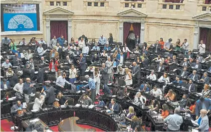  ?? ?? Debate. El Congreso vuelve a prepararse para un intercambi­o intenso por una ley clave para el Gobierno.