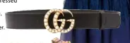  ??  ?? Belt, £420, Gucci at Net-a-porter. com