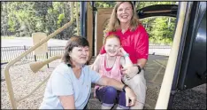  ?? ROGELIO V. SOLIS / AP ?? Jan Smith (left) and her partner, Donna Phillips, sit with their 9-year-old daughter, Hannah, in a playground outside their church in Brandon, Miss.