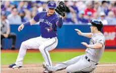  ?? FRANK GUNN/THE CANADIAN PRESS ?? MLB Network’s Jon Heyman reports five teams have shown interest in third baseman Josh Donaldson, although the Blue Jays don’t seem to be interested in trading him right now.