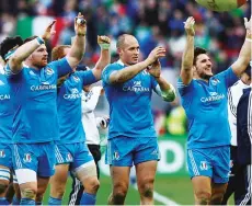  ??  ?? High point: Italy beat Ireland in 2013