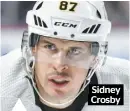  ??  ?? Sidney
Crosby