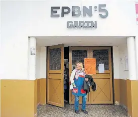  ?? PEDRO LAZARO ?? La escuela., Ayer no hubo clases en repudio a la agresión.