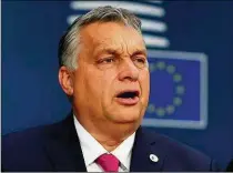 ??  ?? Hungary’s Viktor Orbán: in no mood to compromise