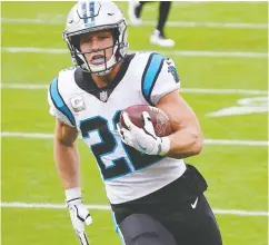  ?? Deny Medley / USA TODAY Sports ?? Carolina running back Christian Mccaffrey will likely
miss Sunday’s game with an AC joint issue.