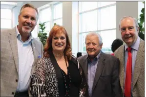  ??  ?? David Lang, Linus Raines, Berry Travis and Walter Nunnelly at the masters induction ceremony