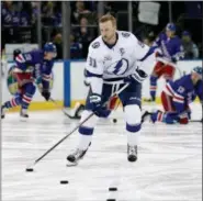  ?? THE ASSOCIATED PRESS ?? FILE - In this file photo, Tampa Bay Lightning center Steven Stamkos.