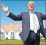  ??  ?? DONALD TRUMP: At new Trump Turnberry clubhouse last year.