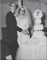  ?? Special to the Democrat-Gazette ?? Toney and Carolyn Abbott were married on April 1, 1967. “My parents were married on Christmas Eve, so I knew you never forget your anniversar­y as far as it slipping up on you when it’s on a big holiday like April Fool’s Day,” Toney says.