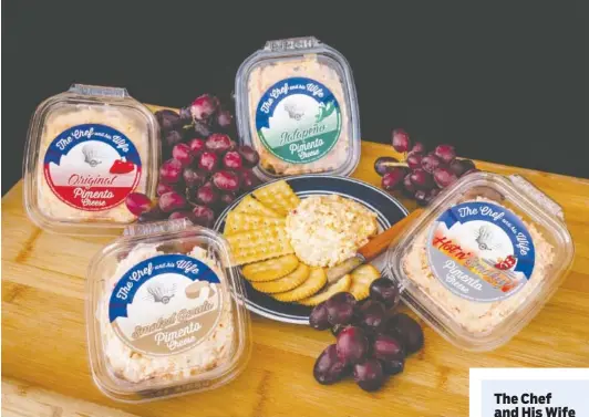  ?? PHOTO BY CHLOE GOODMAN ?? Four flavors of pimento cheese made by The Chef and His Wife will be stocked in 134 Food City stores within coming months. Currently, the local company has its pimento cheese in 25 Food City locations from Calhoun, Georgia, through Chattanoog­a to Cleveland, Tennessee.
6849 Prestige Lane in Hixson