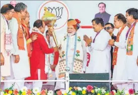  ?? PTI ?? Prime Minister Narendra Modi at an election rally in Tonk district in Rajasthan on Tuesday.