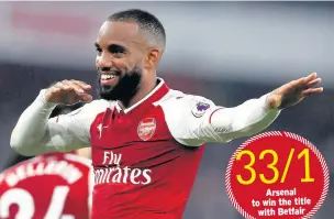  ??  ?? PREMIER CLASS Alexandre Lacazette has hit ground running