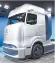  ?? FOTO: DPA ?? Prototyp des neuen Brennstoff­zellenTruc­ks GenH2 von Daimler.