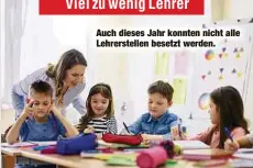  ??  ?? Auch dieses Jahr konnten nicht alle Lehrerstel­len besetzt werden.