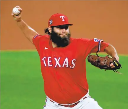  ?? TOM PENNINGTON GETTY IMAGES ?? Right-hander Lance Lynn might have better numbers with a team that can score runs as opposed to the Texas Rangers.