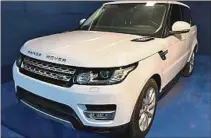  ??  ?? Camioneta Range Rover 5.0 HSE Supercharg­ed del año 2016.