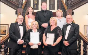  ??  ?? Representa­tives of Melton, Charnwood and Rushcliffe councils with their Defence Employer Recognitio­n Scheme Silver Awards.