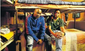  ?? Picture: Moeletsi Mabe ?? Rapper Molemo ‘Jub Jub’ Maarohanye, left, with Brandon Ribbets, who features in an episode of the show Maarohanye is hosting on DStv.