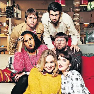  ??  ?? Spreading their wings: the characters in Fresh Meat, above, explore all that student life has to offer