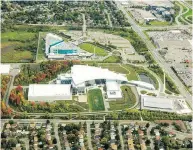  ?? ASHLEY FRASER / POSTMEDIA NEWS FILES ?? An aerial view of the headquarte­rs for the Communicat­ions Security Establishm­ent and Canadian Security Intelligen­ce Service in Ottawa.