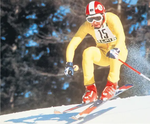  ?? APA ?? Franz Klammer und sein wilder Ritt zu Olympiagol­d auf dem Patscherko­fel. „Ich wusste, dass ich gewinnen werde.“