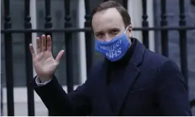  ?? Photograph: Kirsty Wiggleswor­th/AP ?? Matt Hancock arrives at Downing Street in London on Wednesday.