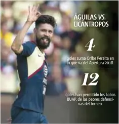  ?? | MEXSPORT ?? Oribe no desaprovec­hó la oportunida­d de abrir el marcador.