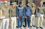  ?? SOURCED ?? The two men — Sanjay (25) and Imran (22) — were arrested with 23 stolen cards and ₹37,000 withdrawn using those cards.