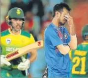  ?? BCCI ?? ▪ Yuzvendra Chahal had a rare bad outing in the series on Wednesday when he conceded 64 runs in four overs.