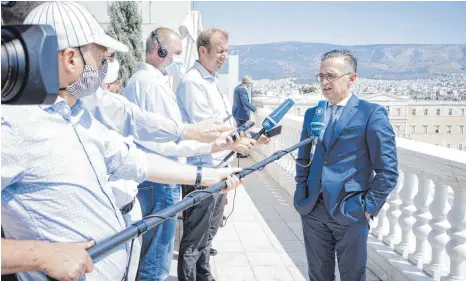  ?? FOTO: FELIX ZAHN/IMAGO IMAGES ?? Im Streit zwischen Griechenla­nd und der Türkei hat Bundesauße­nminister Maas vor einer militärisc­hen Eskalation gewarnt.