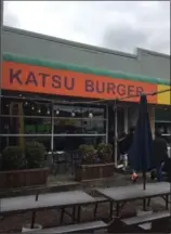  ?? PHOTOS BY ALANA HUDSON ?? Katsu Burger, “Home of the Orginal Japanese Deep Fried Burgers.” The seafood is fresh at Pike Place Market, straight from the Pacific.