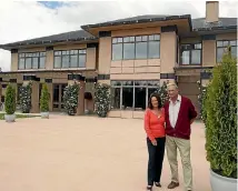  ??  ?? Sir Keith Whitson and Lady Sabine Whitson at their former home Paratiho Lodge.