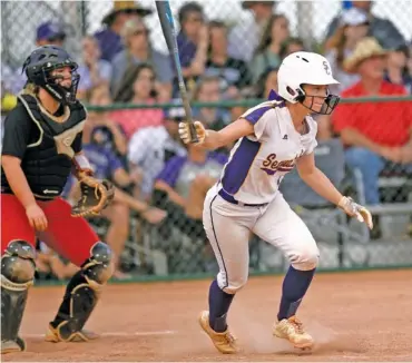  ?? STAFF FILE PHOTO BY ROBIN RUDD ?? Sequatchie County senior Ella Edgmon has worked on her swing and blossomed as a power hitter this season for the Lady Indians, who hope their lineup of home run threats helps them contend for the TSSAA Class AA title this month.