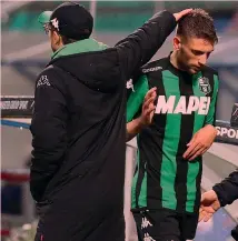  ?? ANSA ?? Un’immagine di Di Francesco e Berardi insieme al Sassuolo