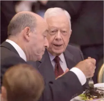  ?? PROVIDED PHOTO ?? Rick Jasculca with former President Jimmy Carter in 2015.