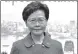  ?? ?? Chief executive Carrie Lam (left) and candidate John Lee.